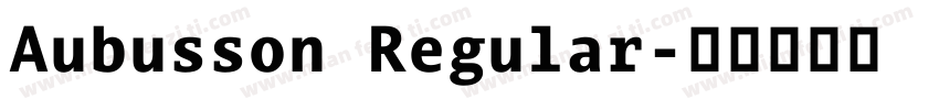 Aubusson Regular字体转换
